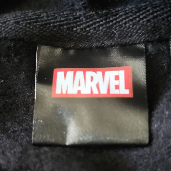 Marvel Black Panther Kids Zip-Up Hoodie Black & Blue Graphic. Size S. (4/5Years) - Picture 5 of 9